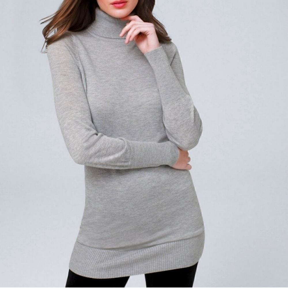 White House Black Market long sleeve cozy turtleneck tunic, XL